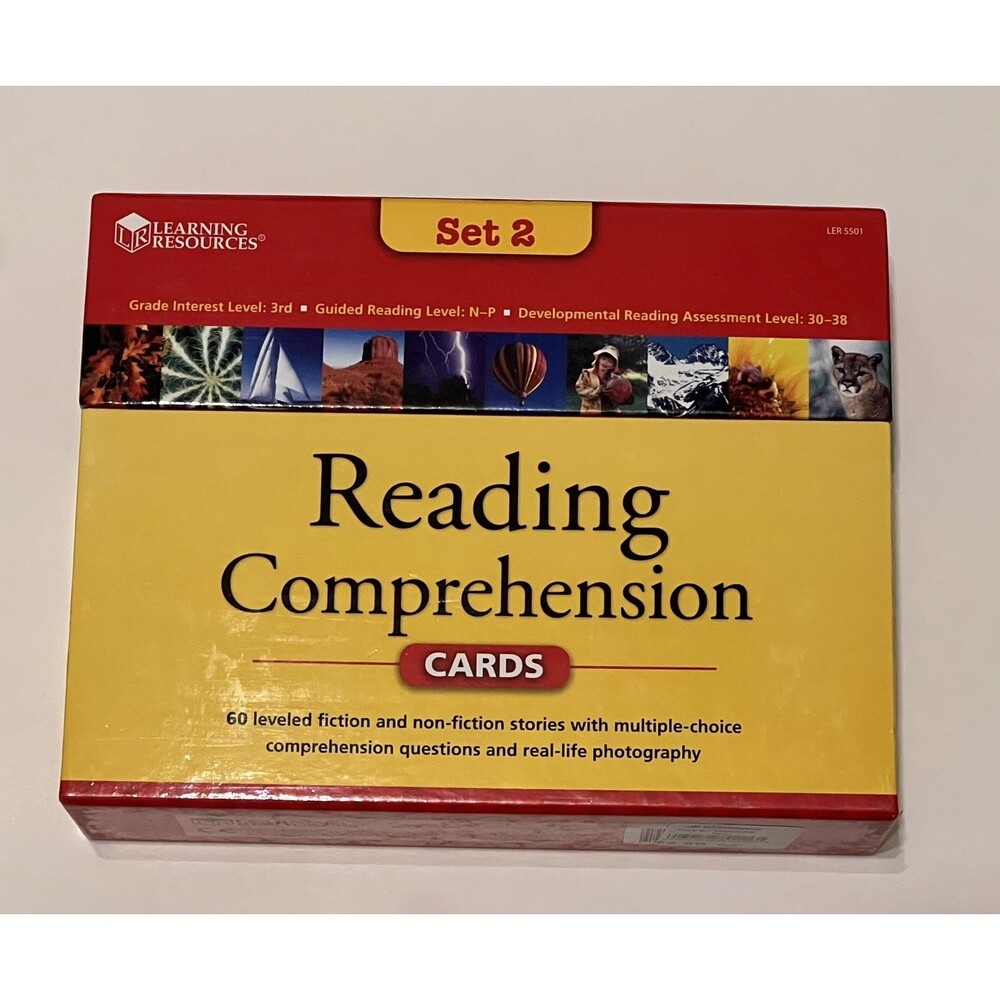 Learning Resources Reading Comprehension Cards Set 2 (LER 5501) - Complete